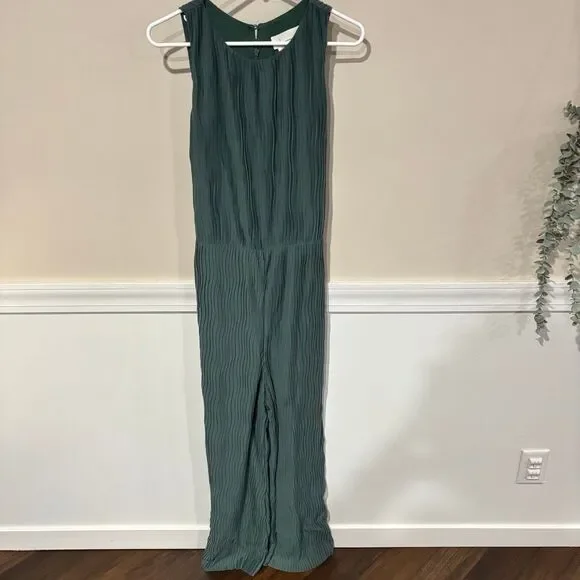Anthropologie Marina Plisse Sleeveless Jumpsuit - Picture 4 of 10
